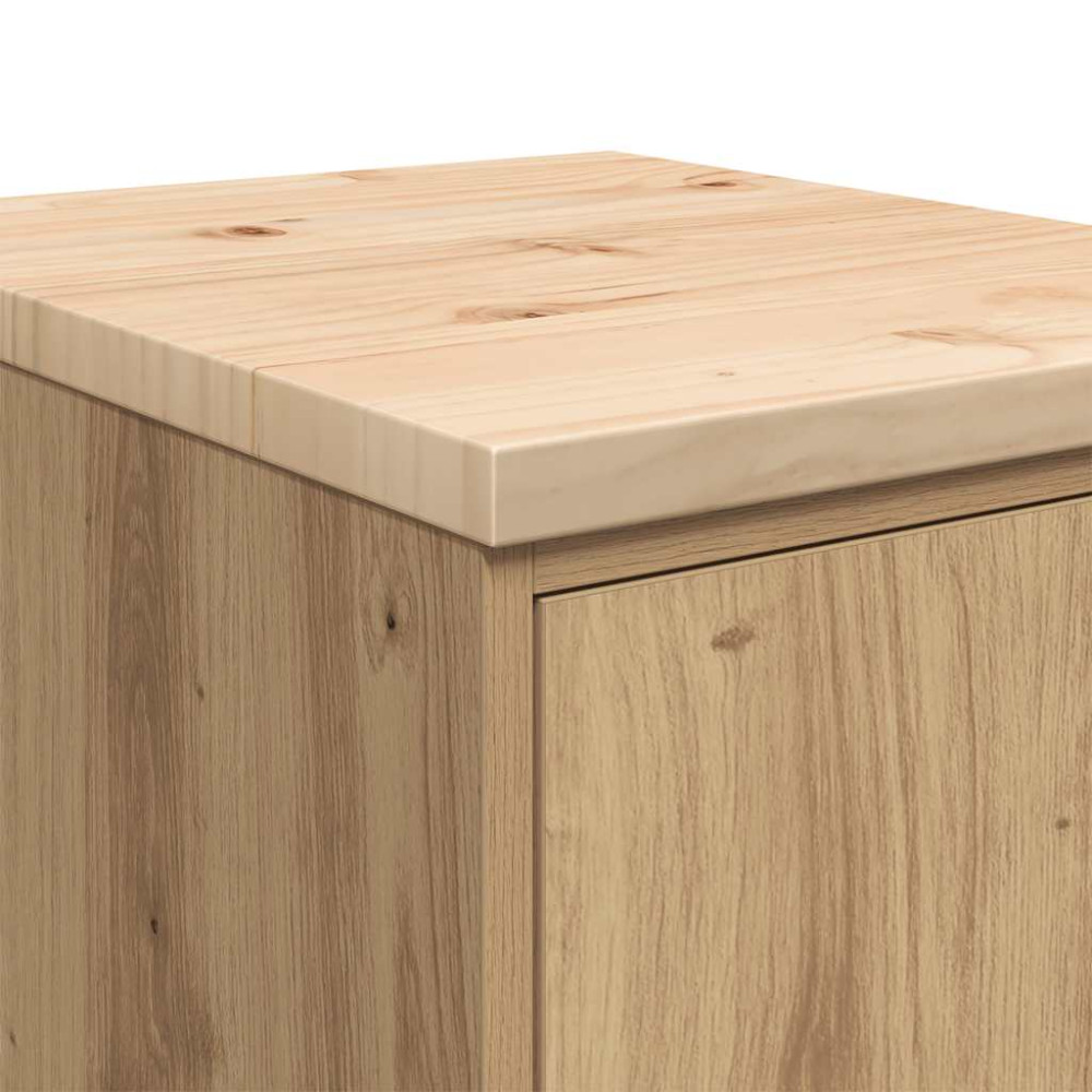 Produktbild för Förvaringsskåp för garage hantverksmässig ek 40x51x85 cm