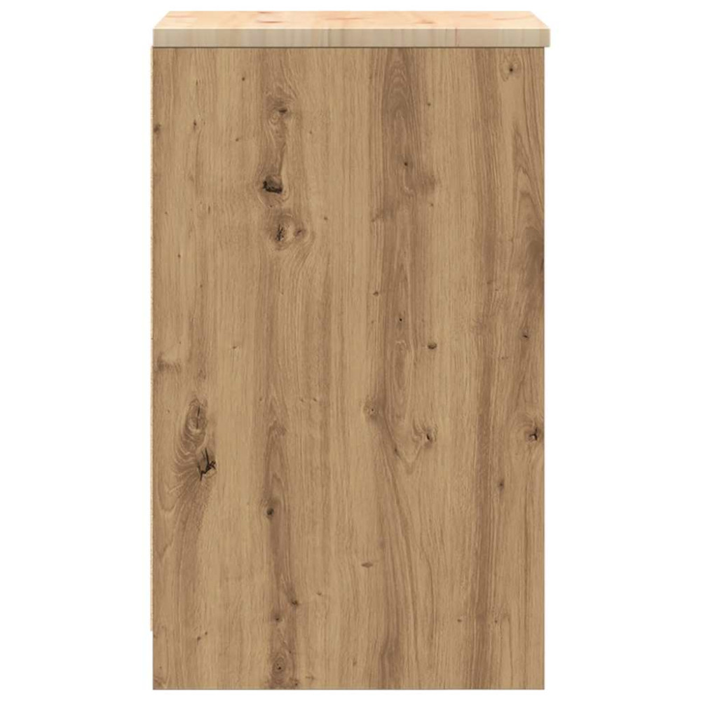 Produktbild för Förvaringsskåp för garage hantverksmässig ek 40x51x85 cm