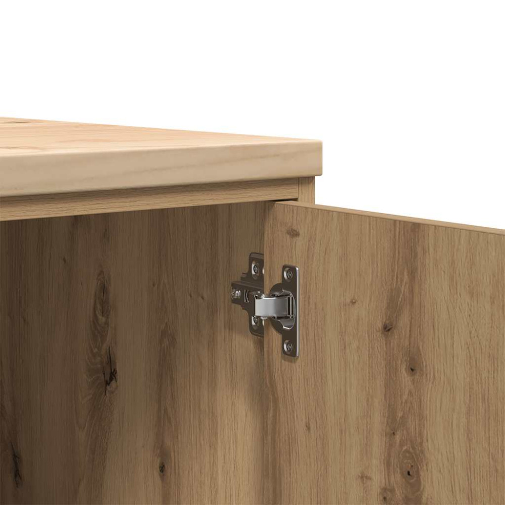 Produktbild för Förvaringsskåp för garage hantverksmässig ek 40x51x85 cm