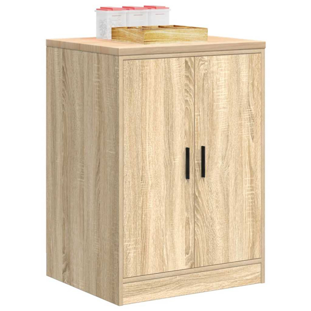 Produktbild för Garageskåp Sonoma ek 60x51x85 cm massiv trä furu