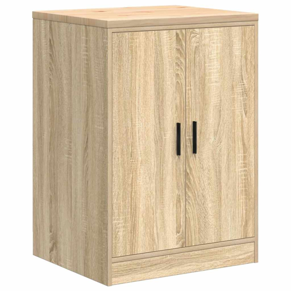 Produktbild för Garageskåp Sonoma ek 60x51x85 cm massiv trä furu