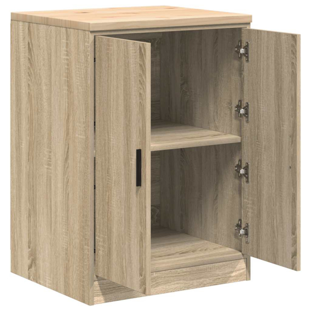 Produktbild för Garageskåp Sonoma ek 60x51x85 cm massiv trä furu