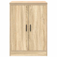 Produktbild för Garageskåp Sonoma ek 60x51x85 cm massiv trä furu