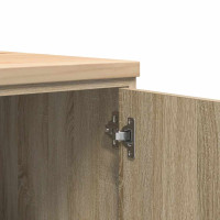 Produktbild för Garageskåp Sonoma ek 60x51x85 cm massiv trä furu