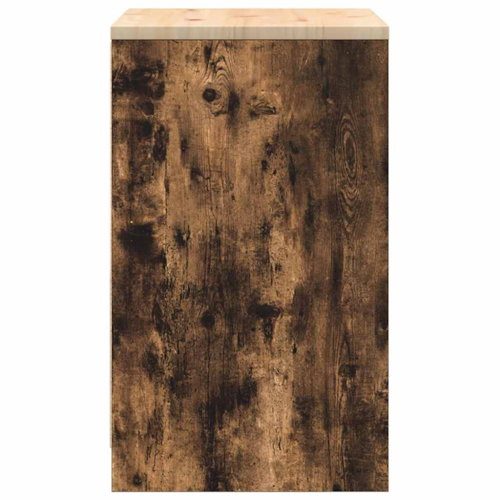 Produktbild för Garageskåp Sonoma ek 60x51x85 cm massiv trä furu