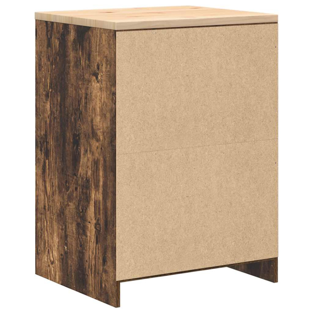 Produktbild för Garageskåp Sonoma ek 60x51x85 cm massiv trä furu