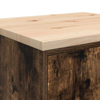 Produktbild för Garageskåp Sonoma ek 60x51x85 cm massiv trä furu