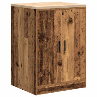 Produktbild för Garageskåp gammalt trä 60x51x85 cm massivt trä furu
