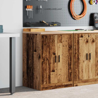 Produktbild för Garageskåp gammalt trä 60x51x85 cm massivt trä furu