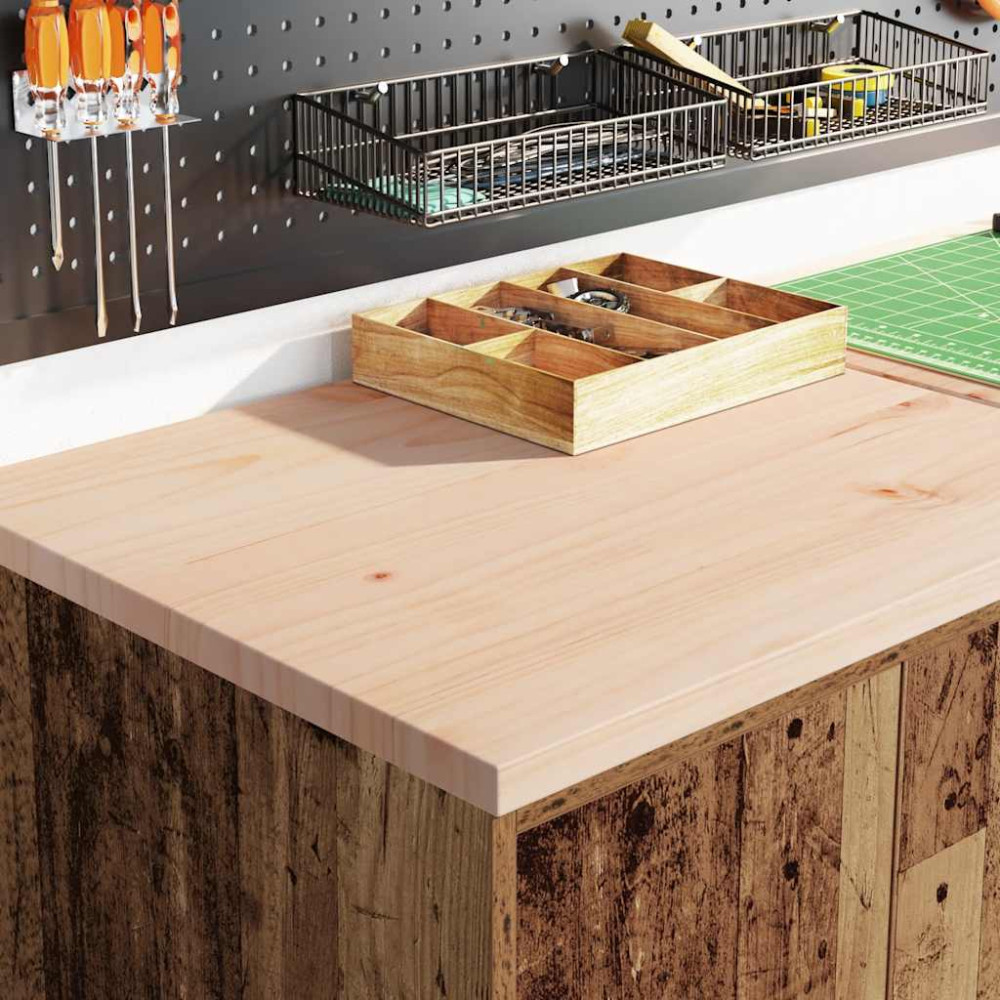 Produktbild för Garageskåp gammalt trä 60x51x85 cm massivt trä furu