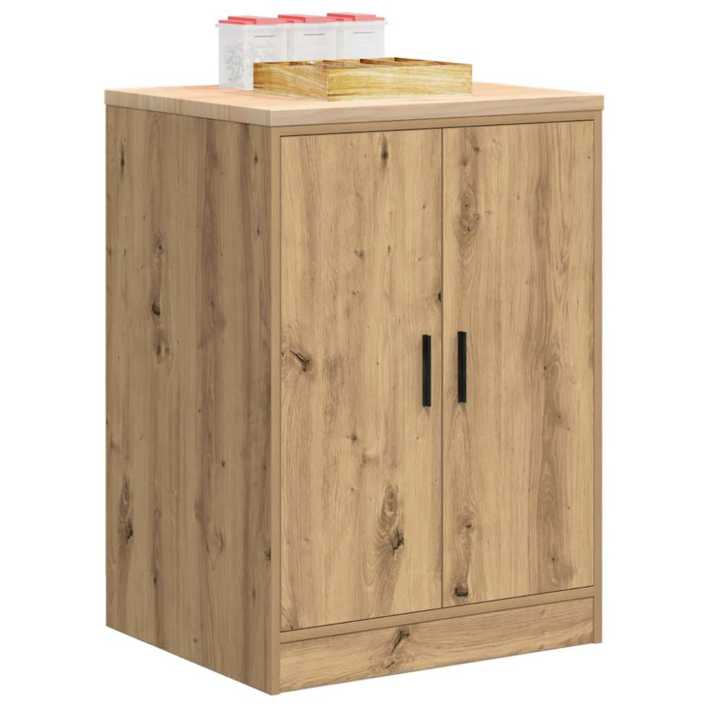 Produktbild för Förvaringsskåp för garage hantverksmässig ek 60x51x85 cm