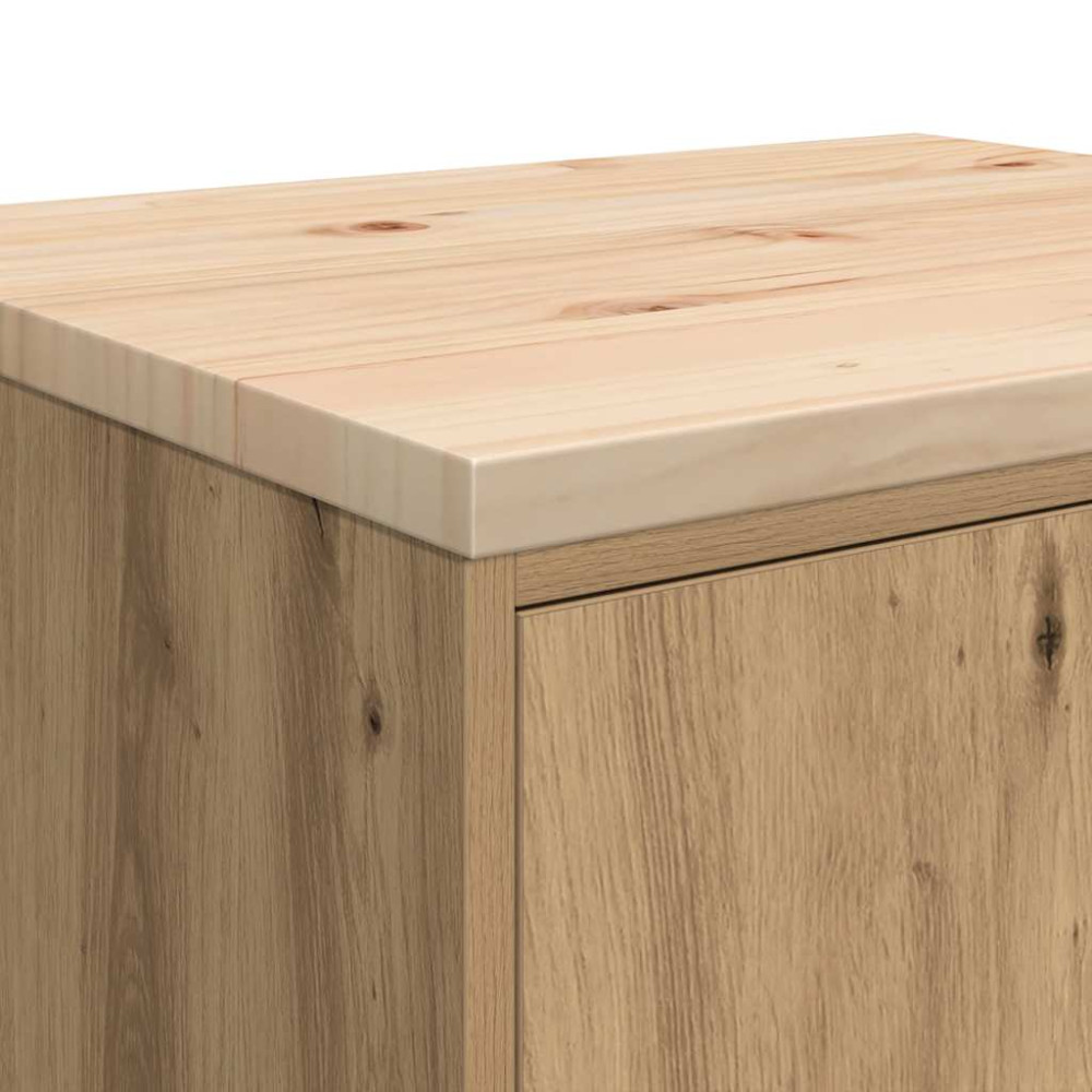 Produktbild för Förvaringsskåp för garage hantverksmässig ek 60x51x85 cm