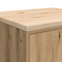 Produktbild för Förvaringsskåp för garage hantverksmässig ek 60x51x85 cm