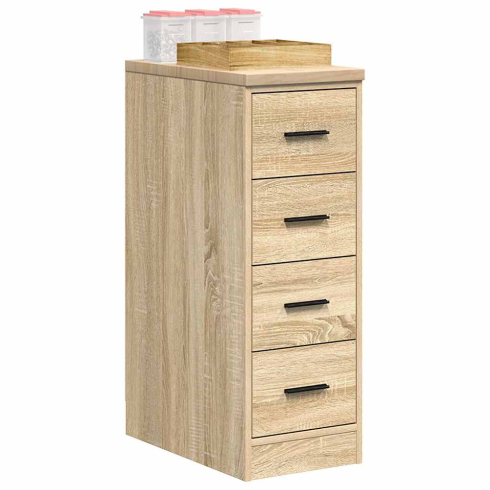 Produktbild för Garageskåp Sonoma ek 30x51x85 cm massiv trä furu