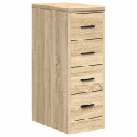 Produktbild för Garageskåp Sonoma ek 30x51x85 cm massiv trä furu