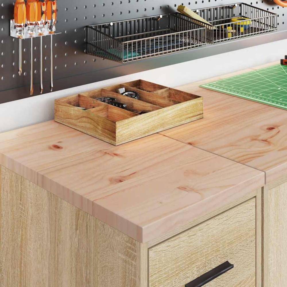 Produktbild för Garageskåp Sonoma ek 30x51x85 cm massiv trä furu