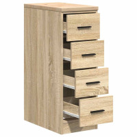 Produktbild för Garageskåp Sonoma ek 30x51x85 cm massiv trä furu
