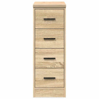 Produktbild för Garageskåp Sonoma ek 30x51x85 cm massiv trä furu