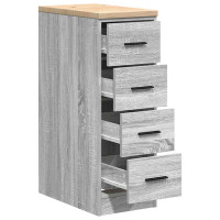 Produktbild för Förvaringsskåp för garage grå sonoma 30x51x85 cm