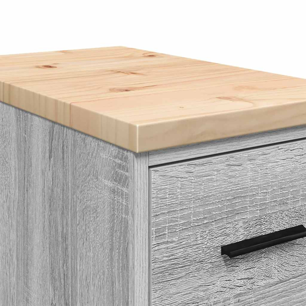 Produktbild för Förvaringsskåp för garage grå sonoma 30x51x85 cm