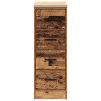 Produktbild för Garageskåp gammalt trä 30x51x85 cm massivt trä furu
