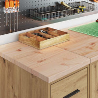 Produktbild för Förvaringsskåp garage hantverksmässig ek 30x51x85 cm