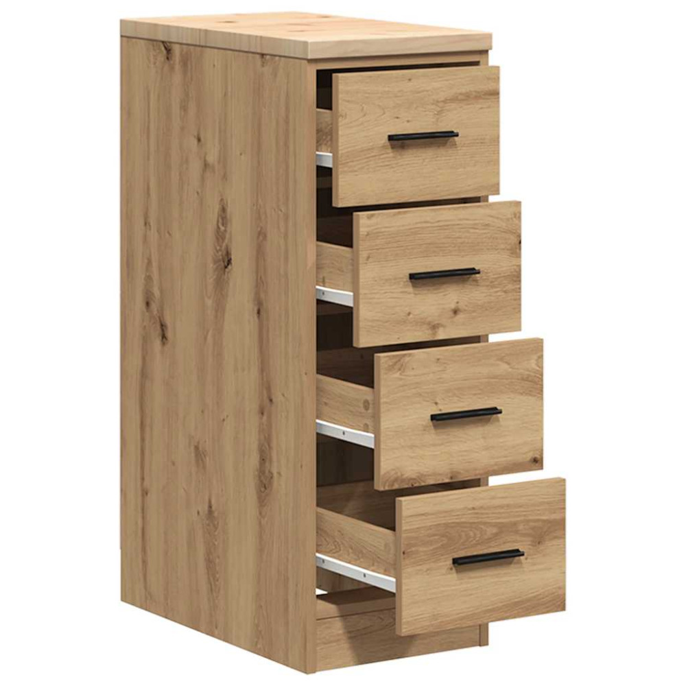 Produktbild för Förvaringsskåp garage hantverksmässig ek 30x51x85 cm