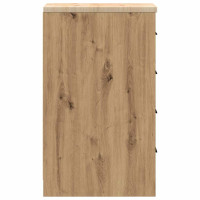 Produktbild för Förvaringsskåp garage hantverksmässig ek 30x51x85 cm