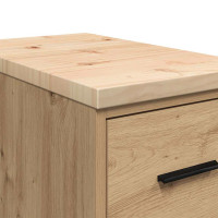 Produktbild för Förvaringsskåp garage hantverksmässig ek 30x51x85 cm