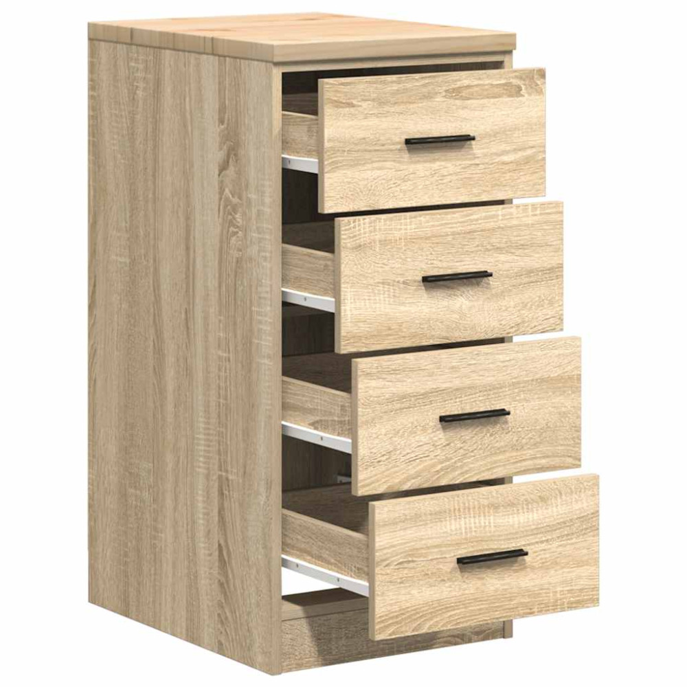 Produktbild för Garageskåp Sonoma ek 40x51x85 cm massiv trä furu