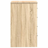 Produktbild för Garageskåp Sonoma ek 40x51x85 cm massiv trä furu