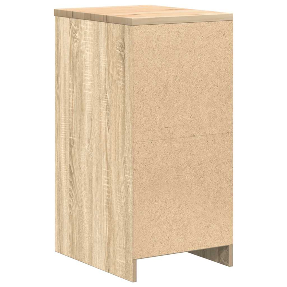 Produktbild för Garageskåp Sonoma ek 40x51x85 cm massiv trä furu