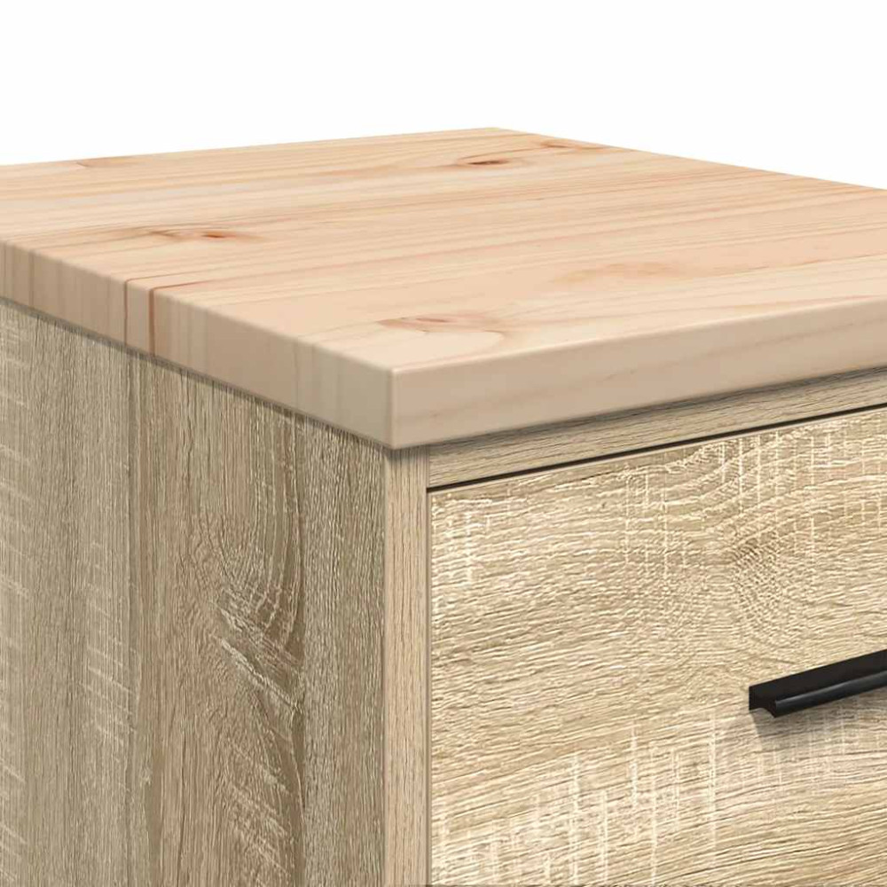 Produktbild för Garageskåp Sonoma ek 40x51x85 cm massiv trä furu