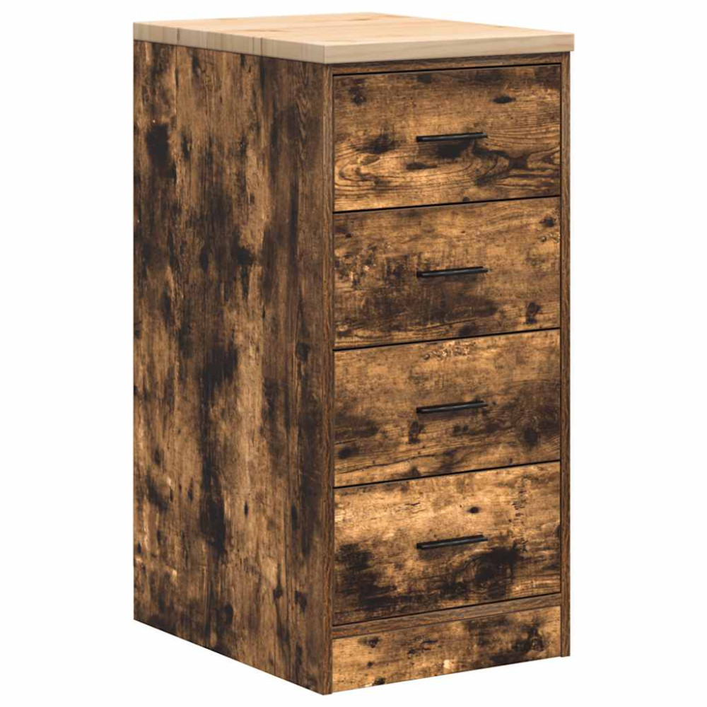 Produktbild för Garageskåp Sonoma ek 40x51x85 cm massiv trä furu