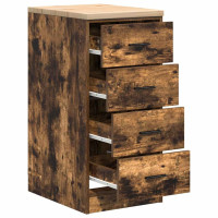 Produktbild för Garageskåp Sonoma ek 40x51x85 cm massiv trä furu