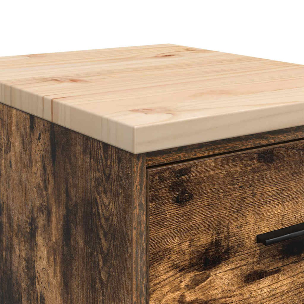 Produktbild för Garageskåp Sonoma ek 40x51x85 cm massiv trä furu