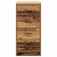 Produktbild för Garageskåp gammalt trä 40x51x85 cm massivt trä furu
