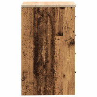 Produktbild för Garageskåp gammalt trä 40x51x85 cm massivt trä furu