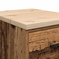 Produktbild för Garageskåp gammalt trä 40x51x85 cm massivt trä furu