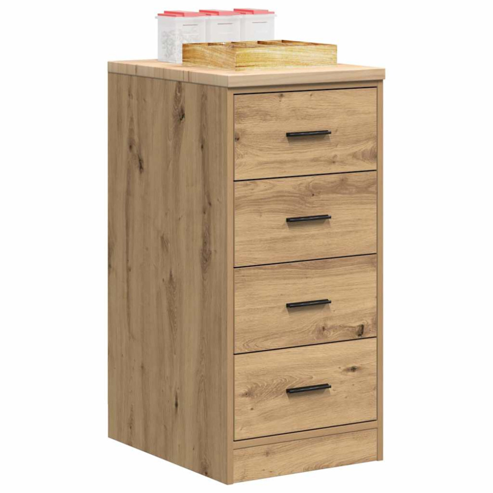Produktbild för Förvaringsskåp för garage hantverksmässig ek 40x51x85 cm