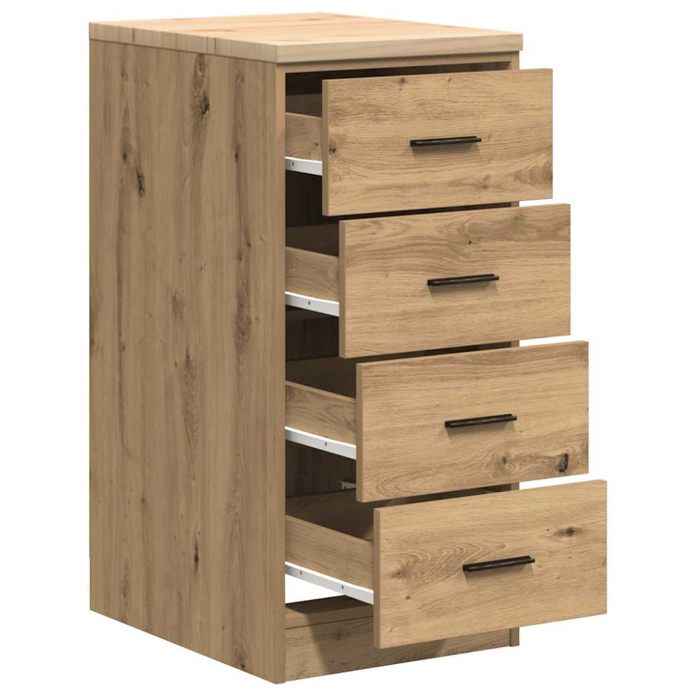 Produktbild för Förvaringsskåp för garage hantverksmässig ek 40x51x85 cm