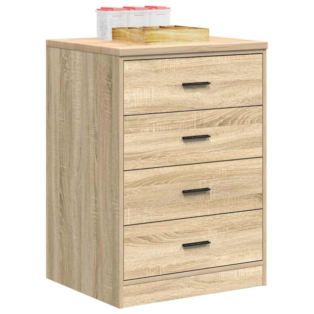 Produktbild för Garageskåp Sonoma ek 60x51x85 cm massiv trä furu