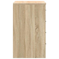 Produktbild för Garageskåp Sonoma ek 60x51x85 cm massiv trä furu