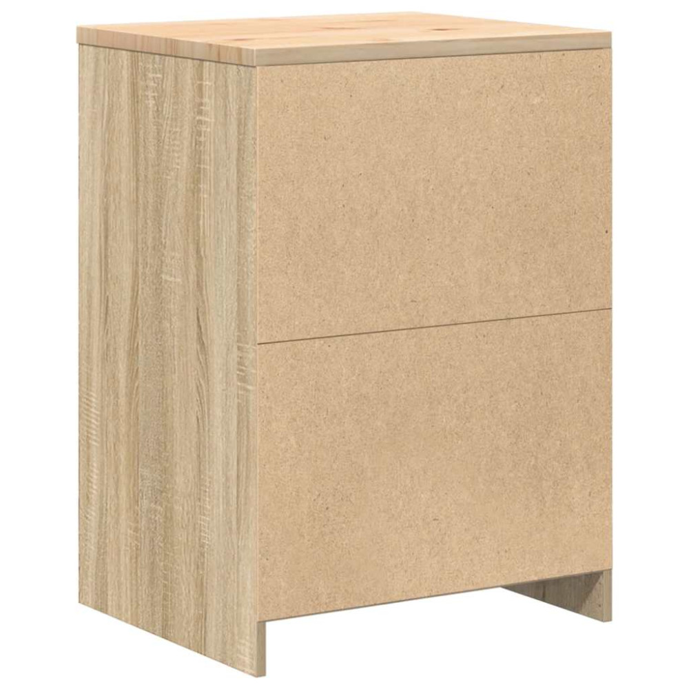Produktbild för Garageskåp Sonoma ek 60x51x85 cm massiv trä furu
