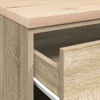 Produktbild för Garageskåp Sonoma ek 60x51x85 cm massiv trä furu