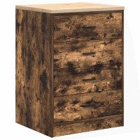 Produktbild för Garageskåp Sonoma ek 60x51x85 cm massiv trä furu