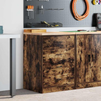 Produktbild för Garageskåp Sonoma ek 60x51x85 cm massiv trä furu
