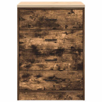 Produktbild för Garageskåp Sonoma ek 60x51x85 cm massiv trä furu