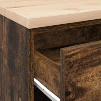 Produktbild för Garageskåp Sonoma ek 60x51x85 cm massiv trä furu