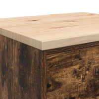 Produktbild för Garageskåp Sonoma ek 60x51x85 cm massiv trä furu